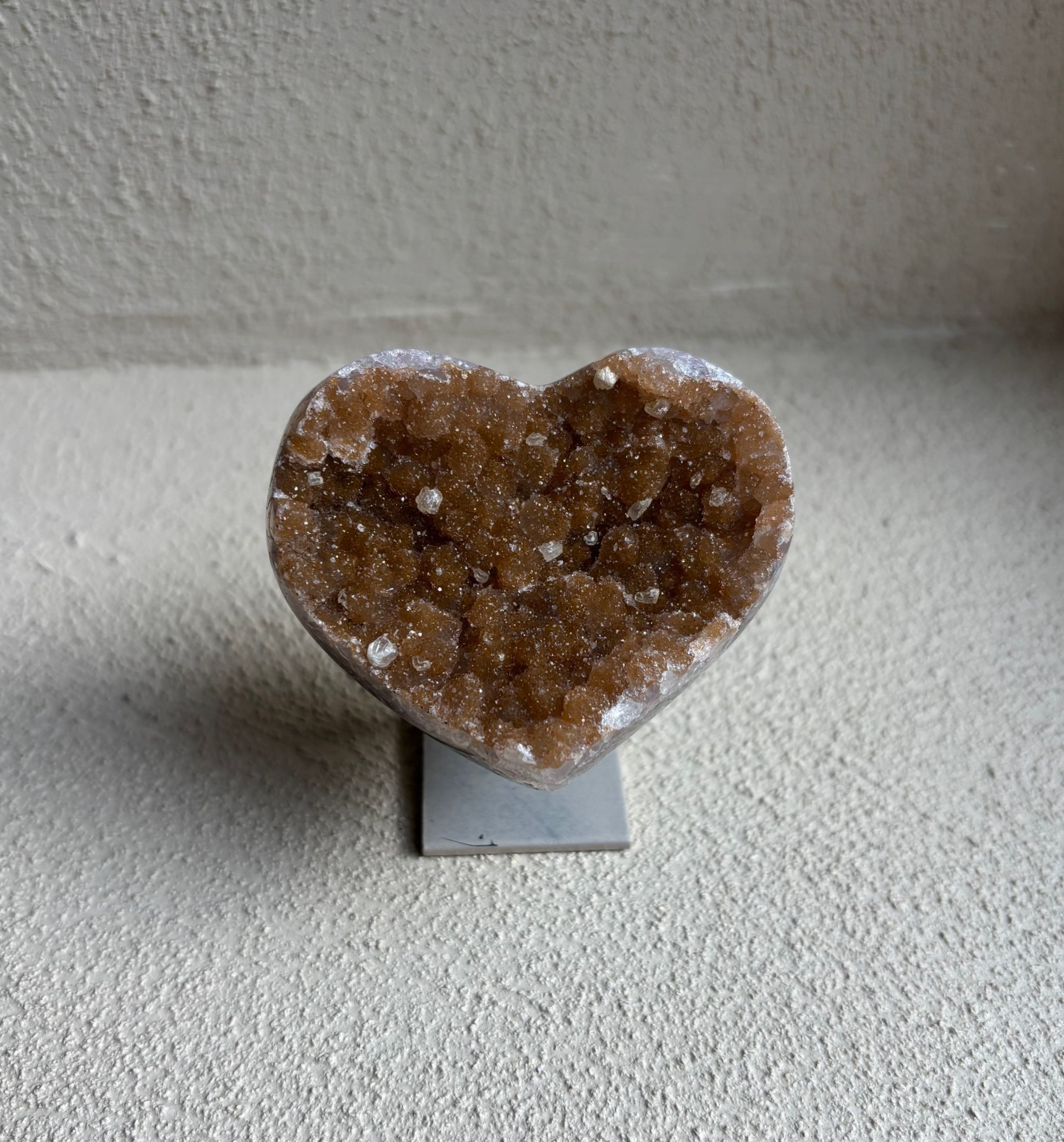 Galaxy amethist hartje - 7 cm - 06