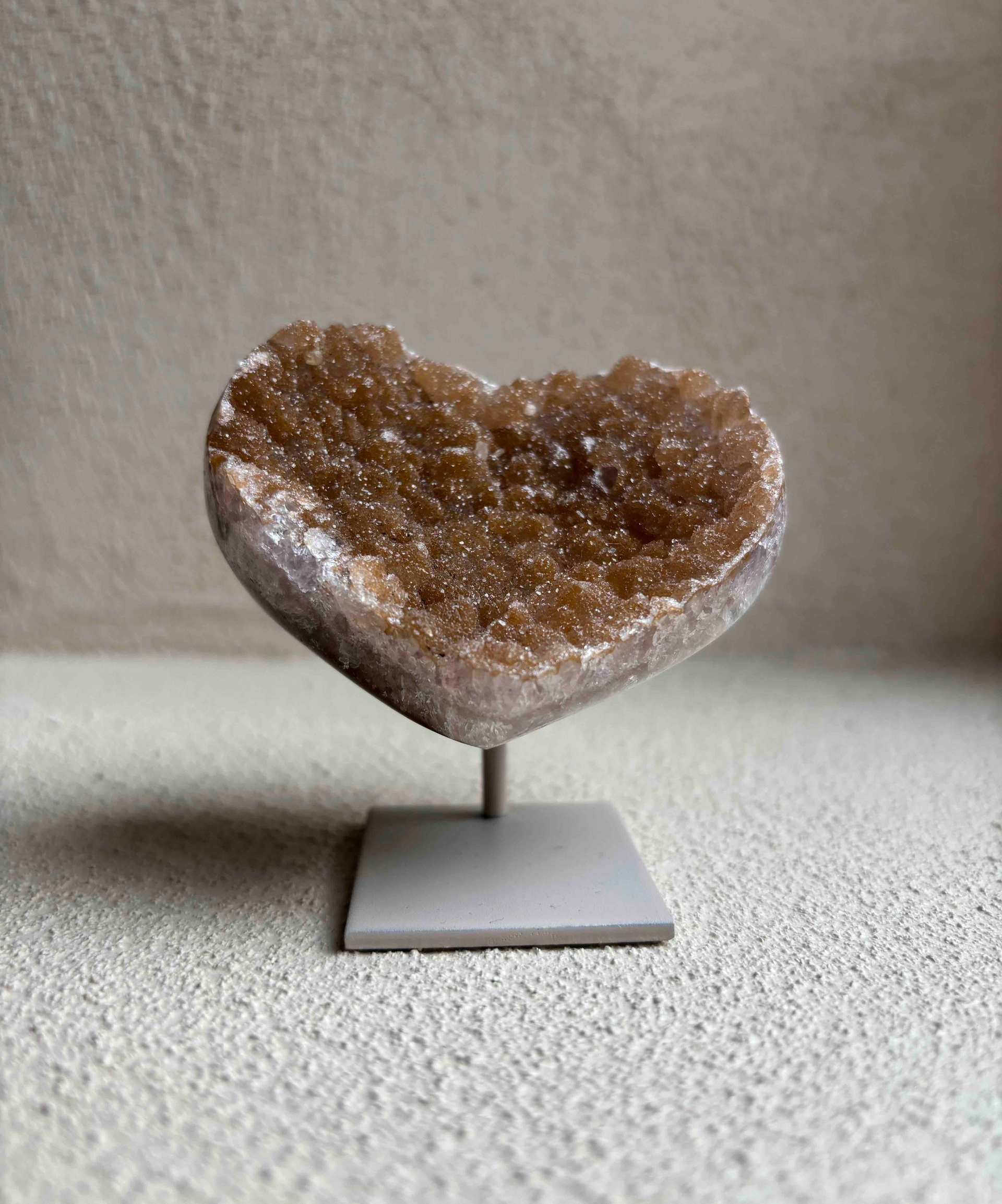 Galaxy amethist hartje - 7 cm - 07