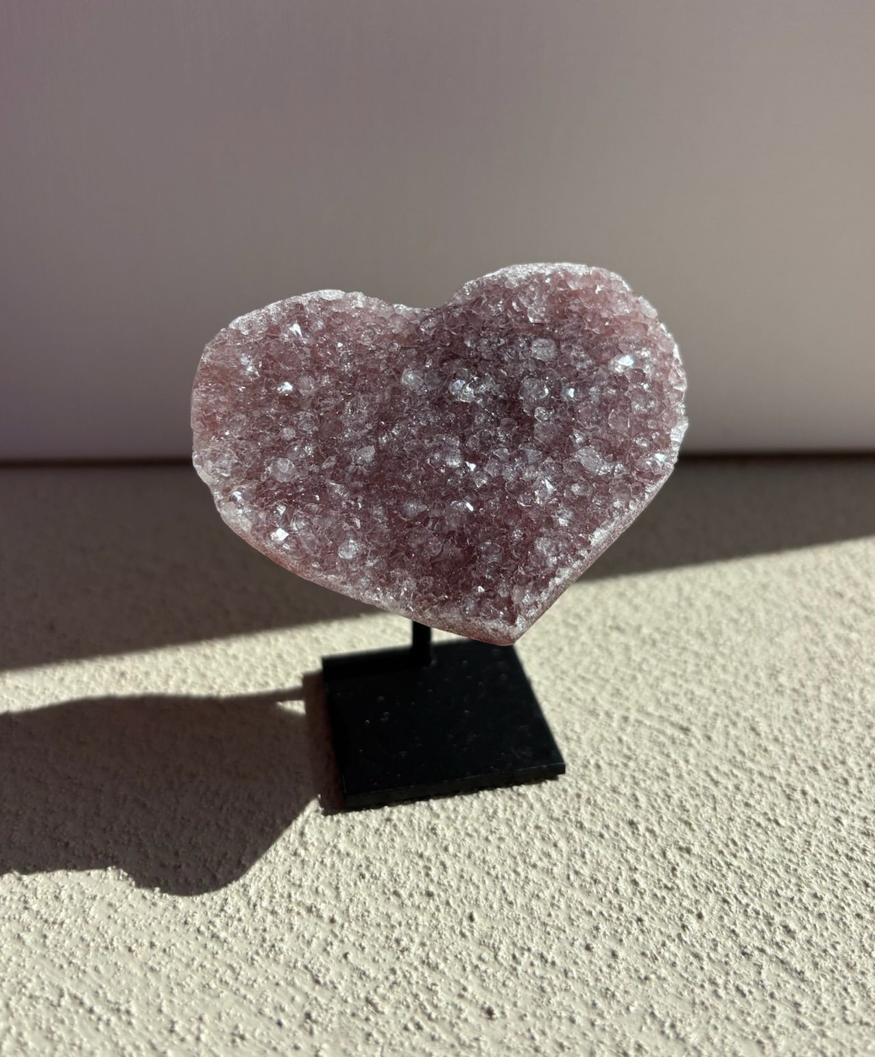Galaxy amethist hartje - 6,5 cm - 01