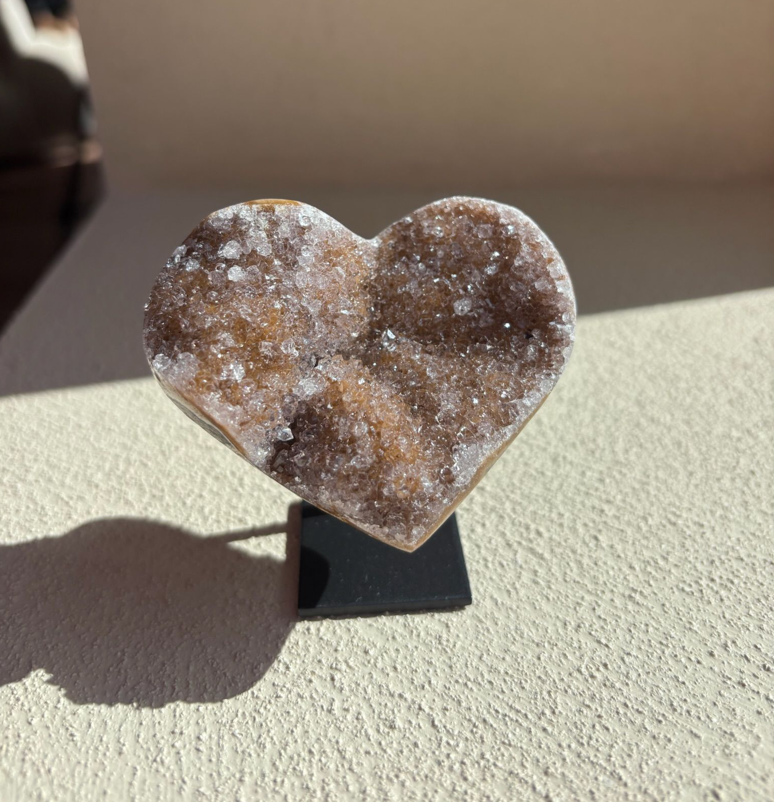 Galaxy amethist hartje - 7 cm - 02