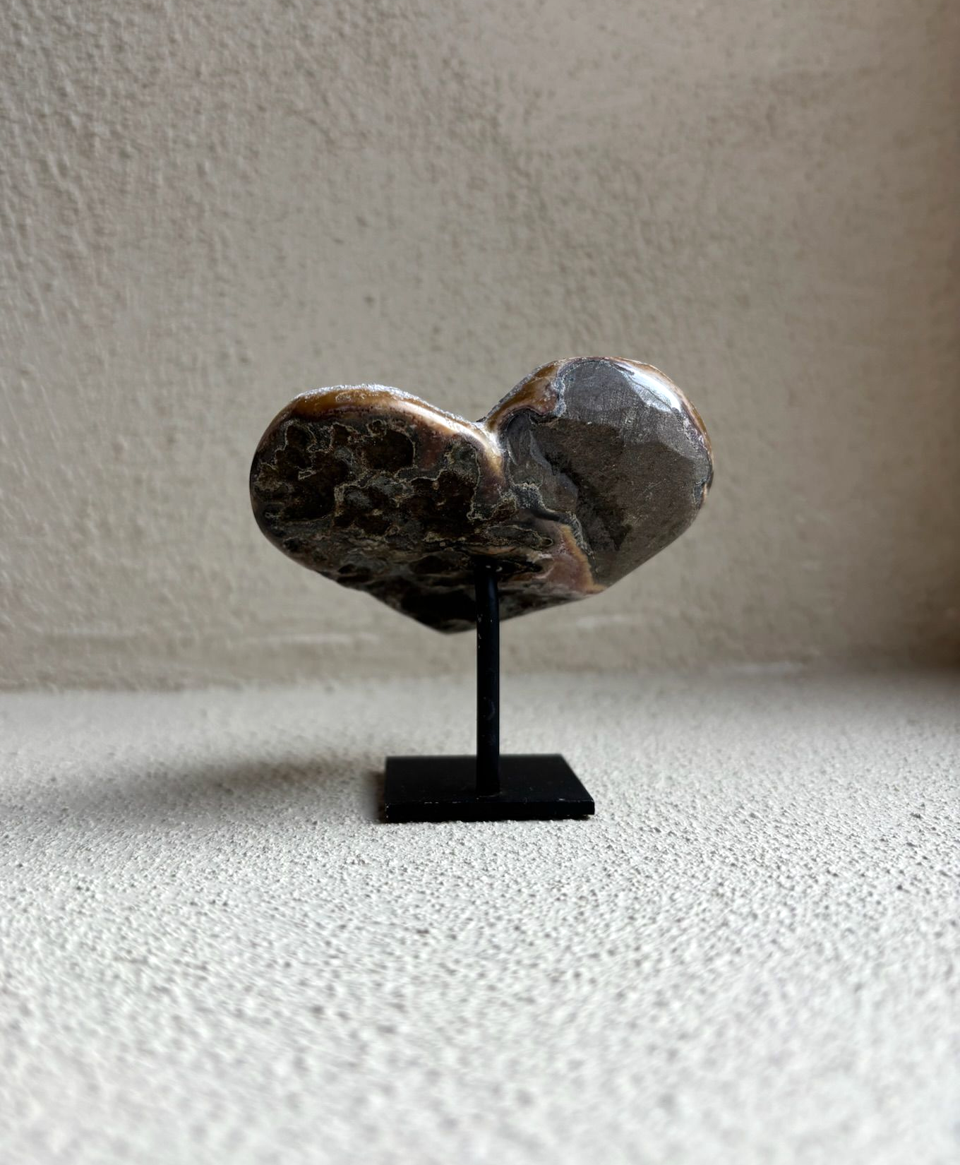 Galaxy amethist hartje - 7 cm - 02