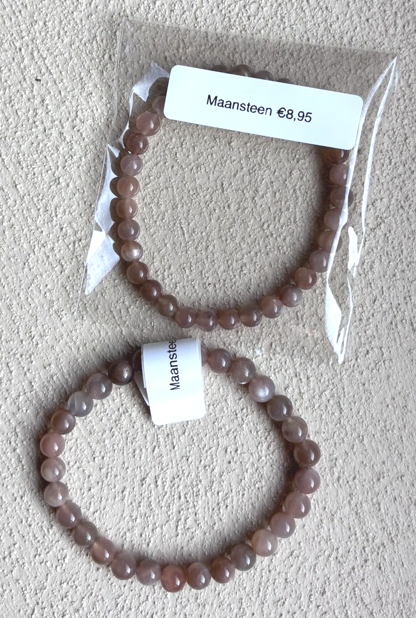 Armband maansteen 6mm