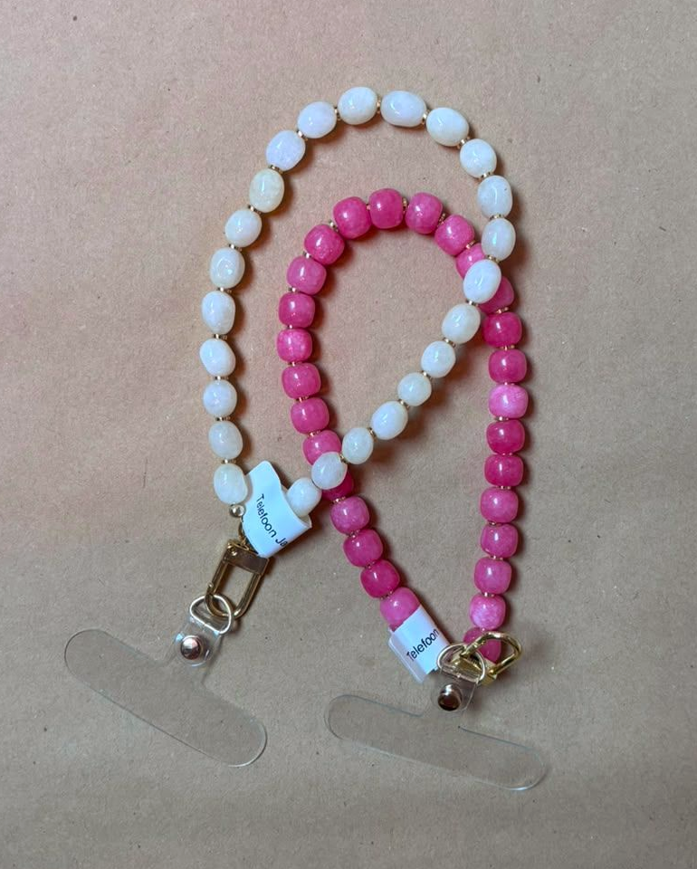 Telefoonkoord Jade  – roze
