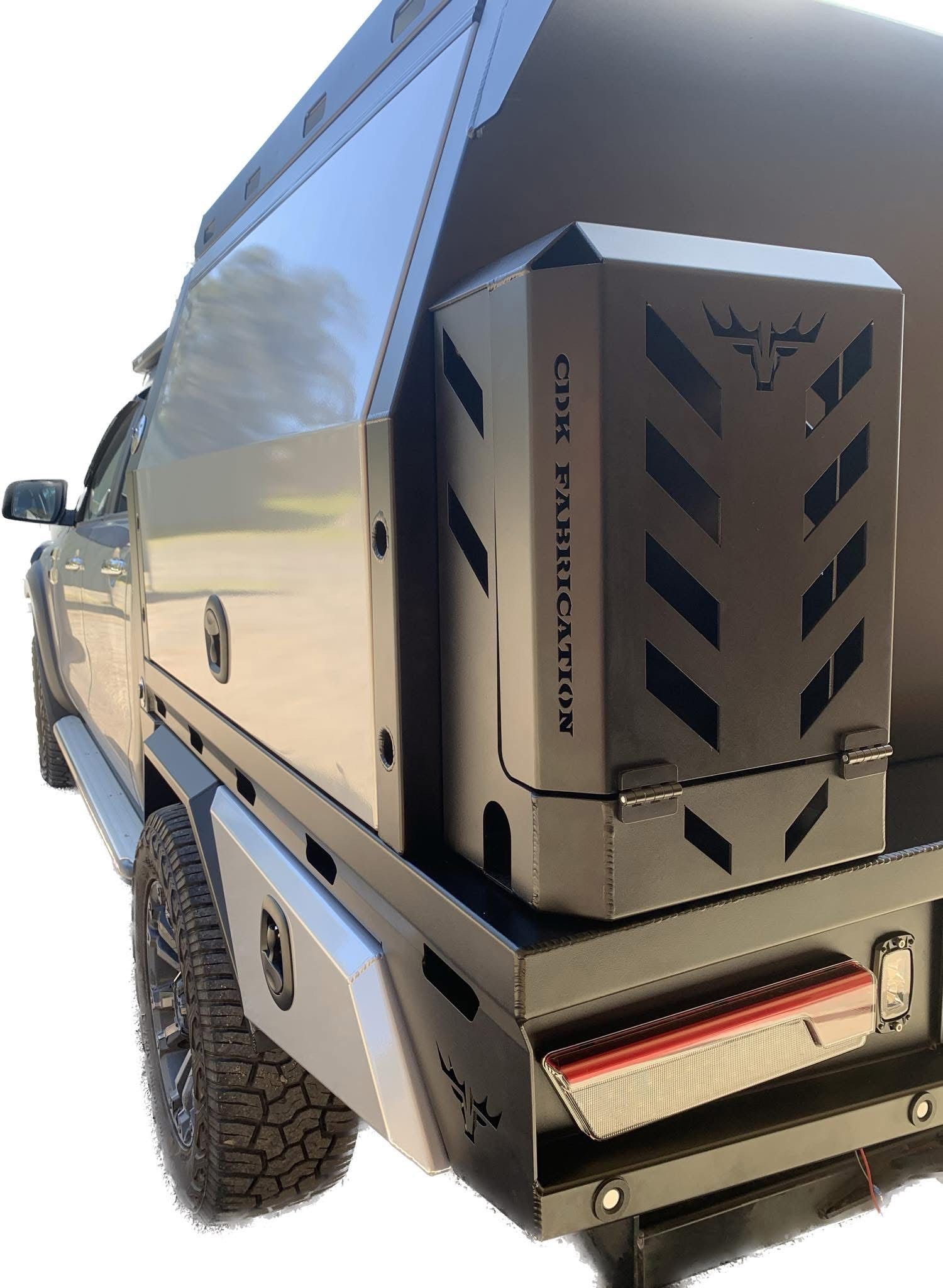 A Black Canopy On The Back of A Ute— Hunter Powder & Paints In Rutherford, NSW
