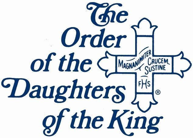 The Daughters of the King logo complete with blue cross
