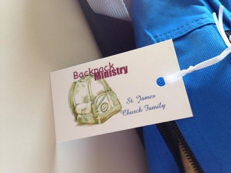 A tag that says