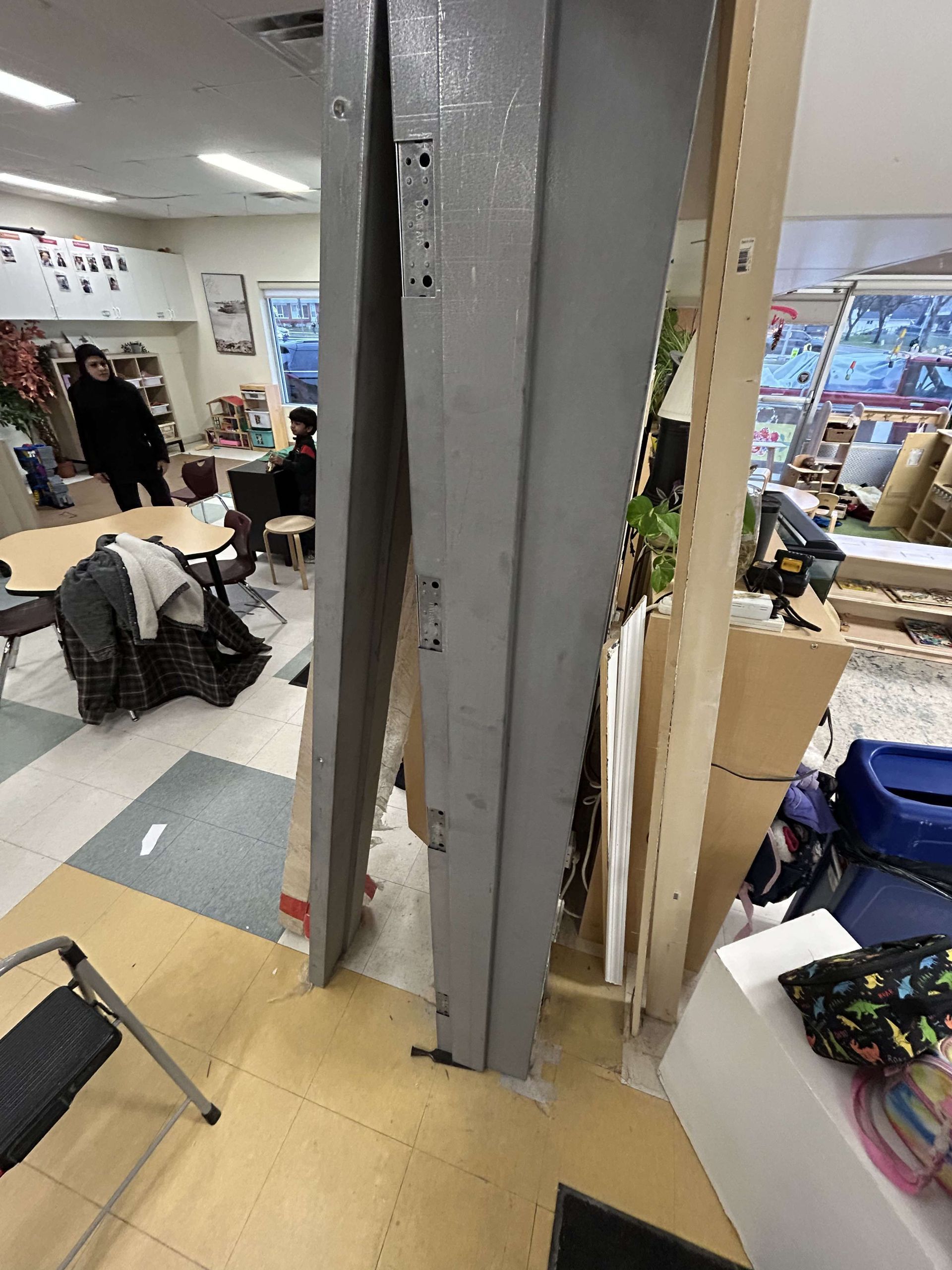 emergency metal door frame adjustment
