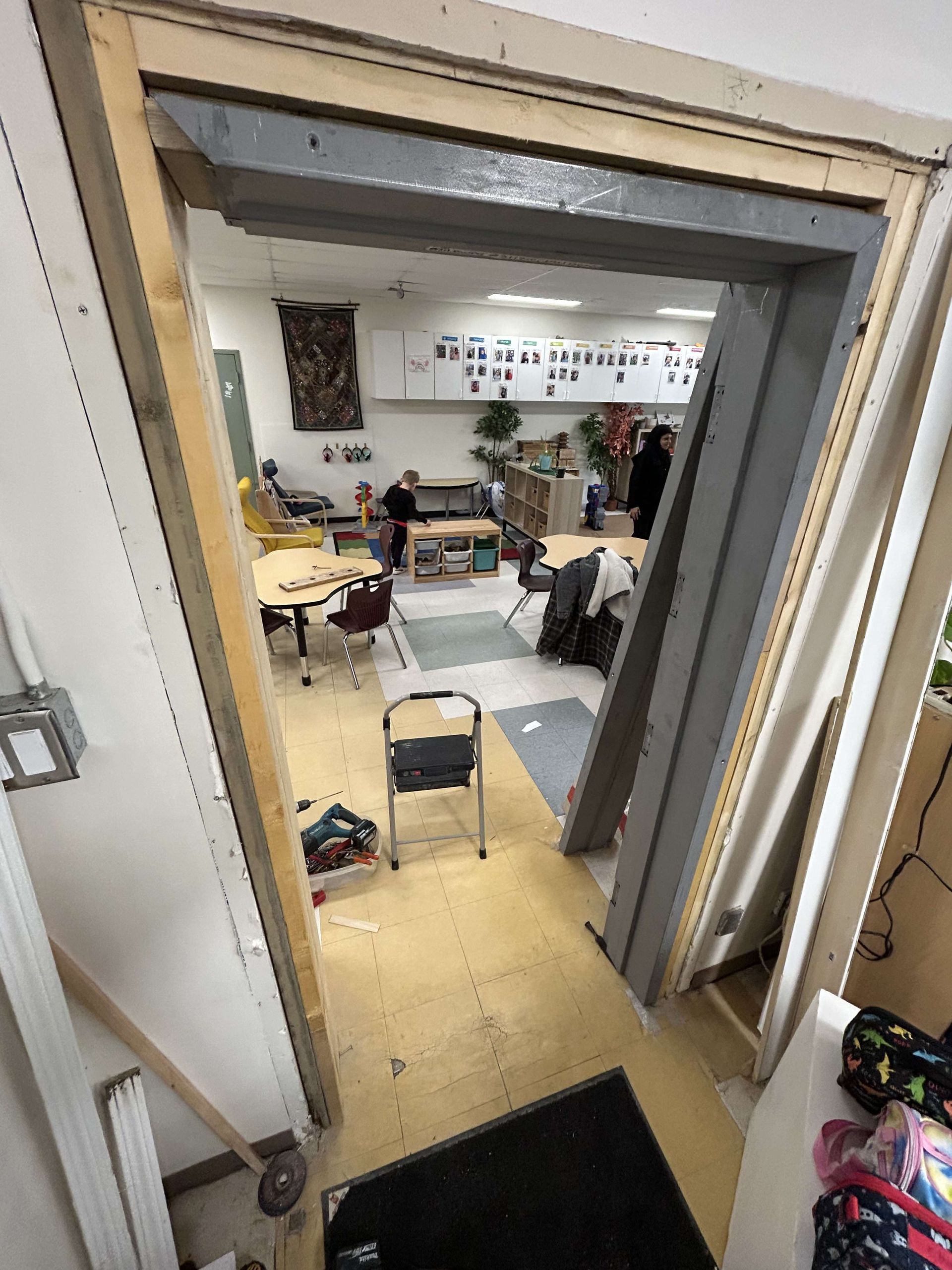 commercial door frame installation

