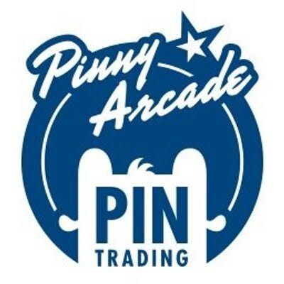 Blue Pinny Arcade logo with bear-like shape, star, and