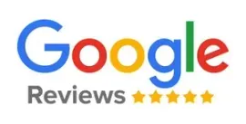 Il logo di Google recensioni ha cinque stelle.