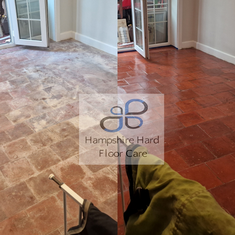 Quarry Tile Restoration and Cleaning Lymington