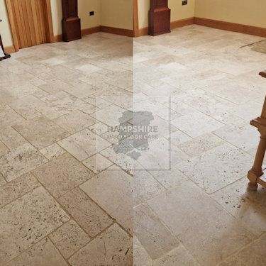 Travertine Restoration  Floor Cleaning Liss