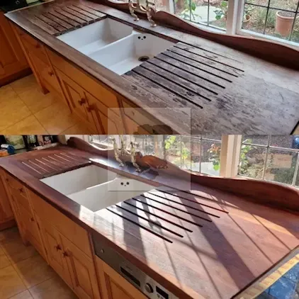 Wood Worktop Restoration Petersfield