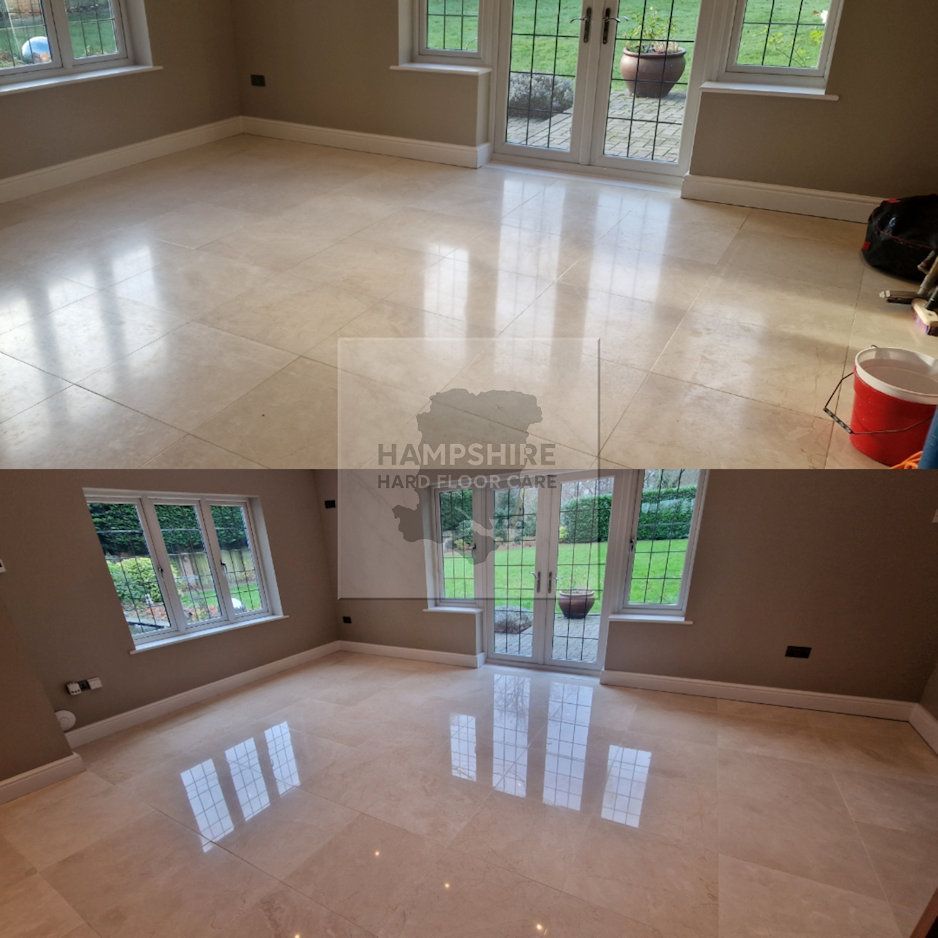 Marble Floor Restoration Cleaning Hampshire