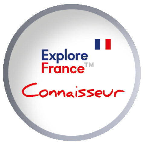 A logo that says explore france on it