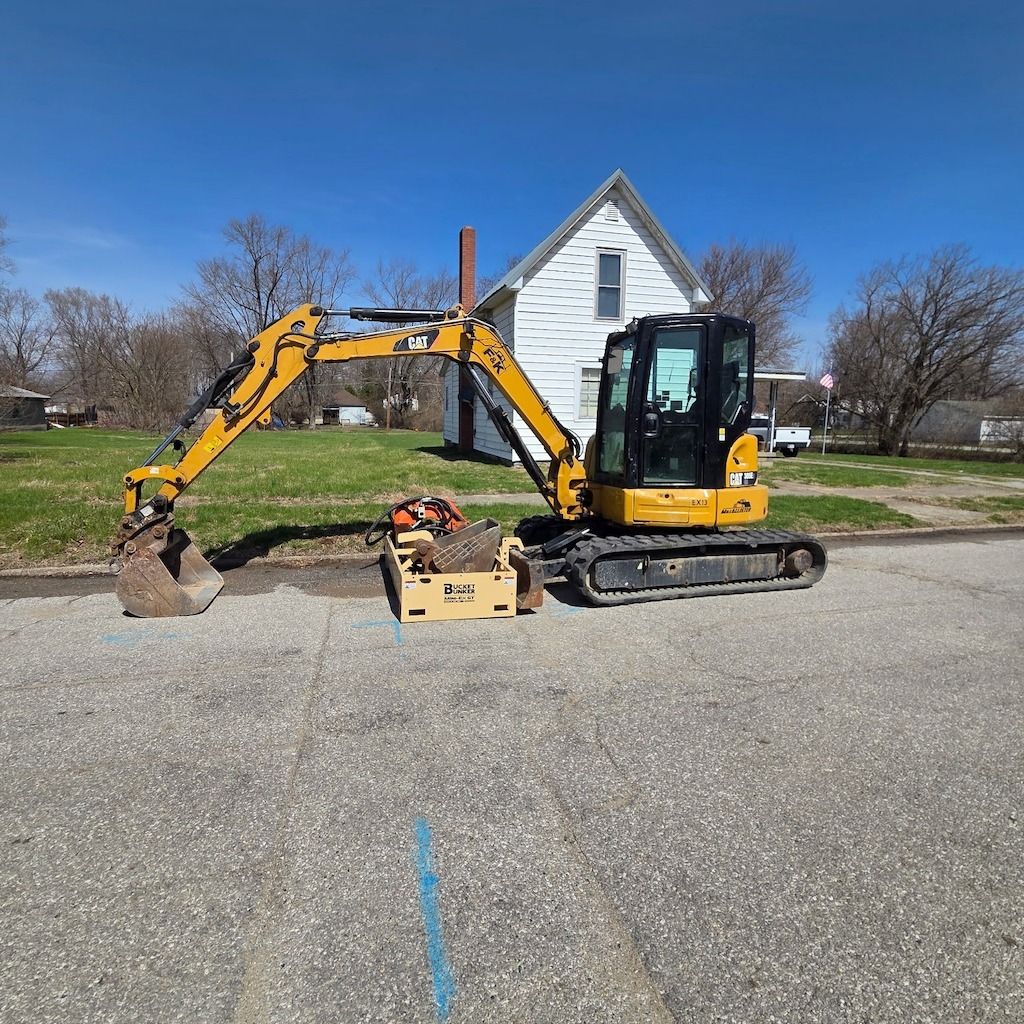 Stackable Mini X Bucket Rack Skid Steer Attachment Transport Solutions | Bucket Bunker® Load & Go ...