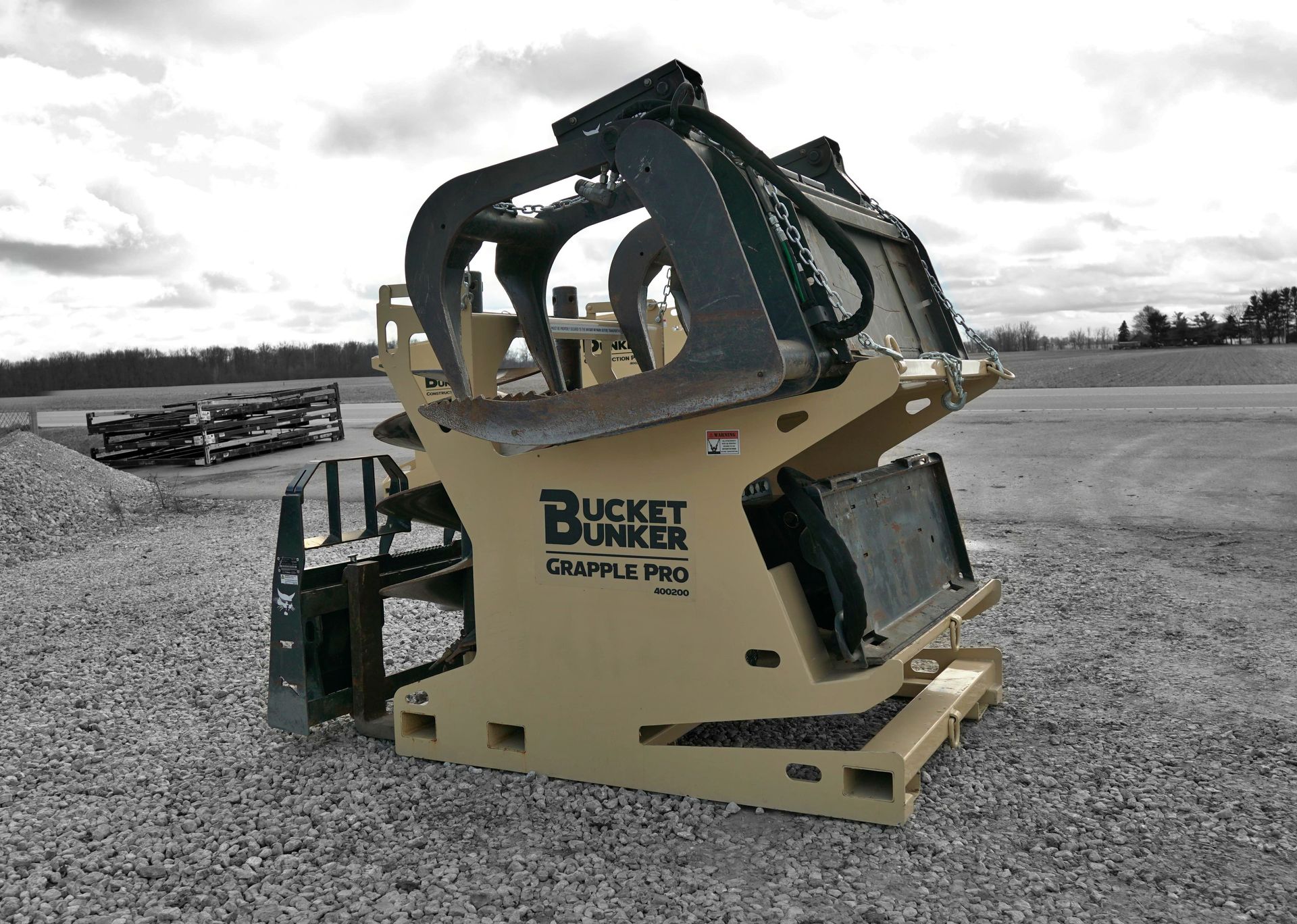 Skid Steer Attachment Rack Bucket Bunker Auger MINI