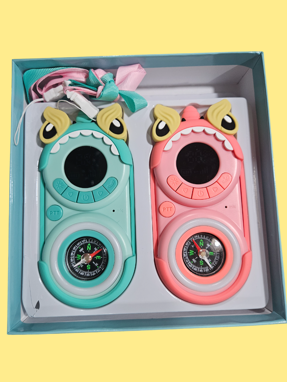 Walkie Talkie Infantil con Brújula – Intercomunicadores para Niños