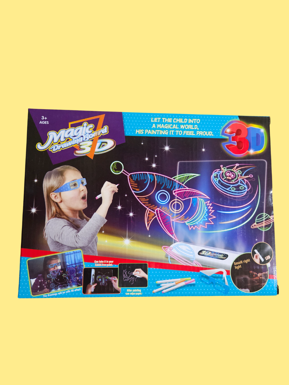 Pizarra Mágica de Dibujo con efecto 3D