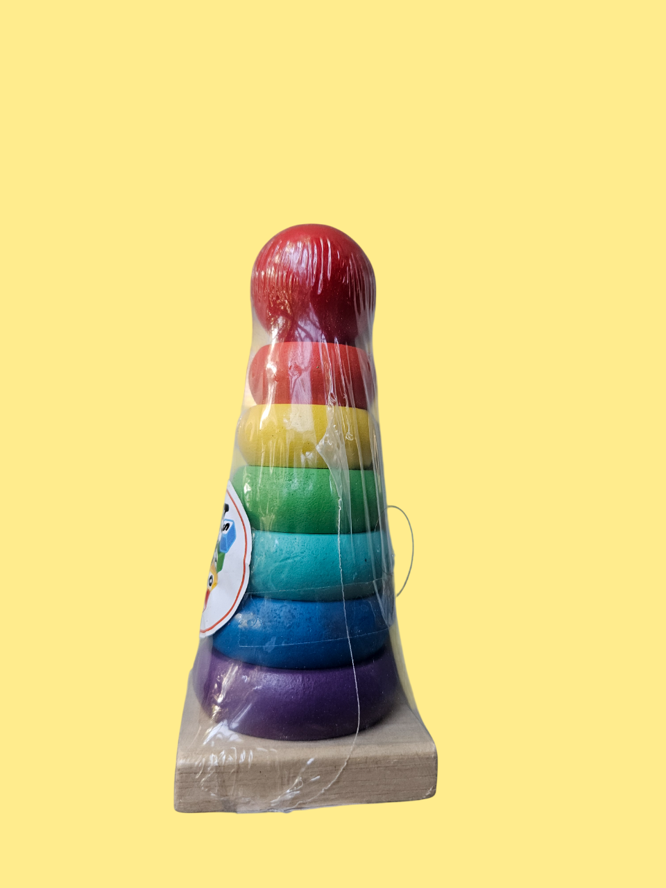 Torre Apilable de Madera – Juego Didáctico de Colores