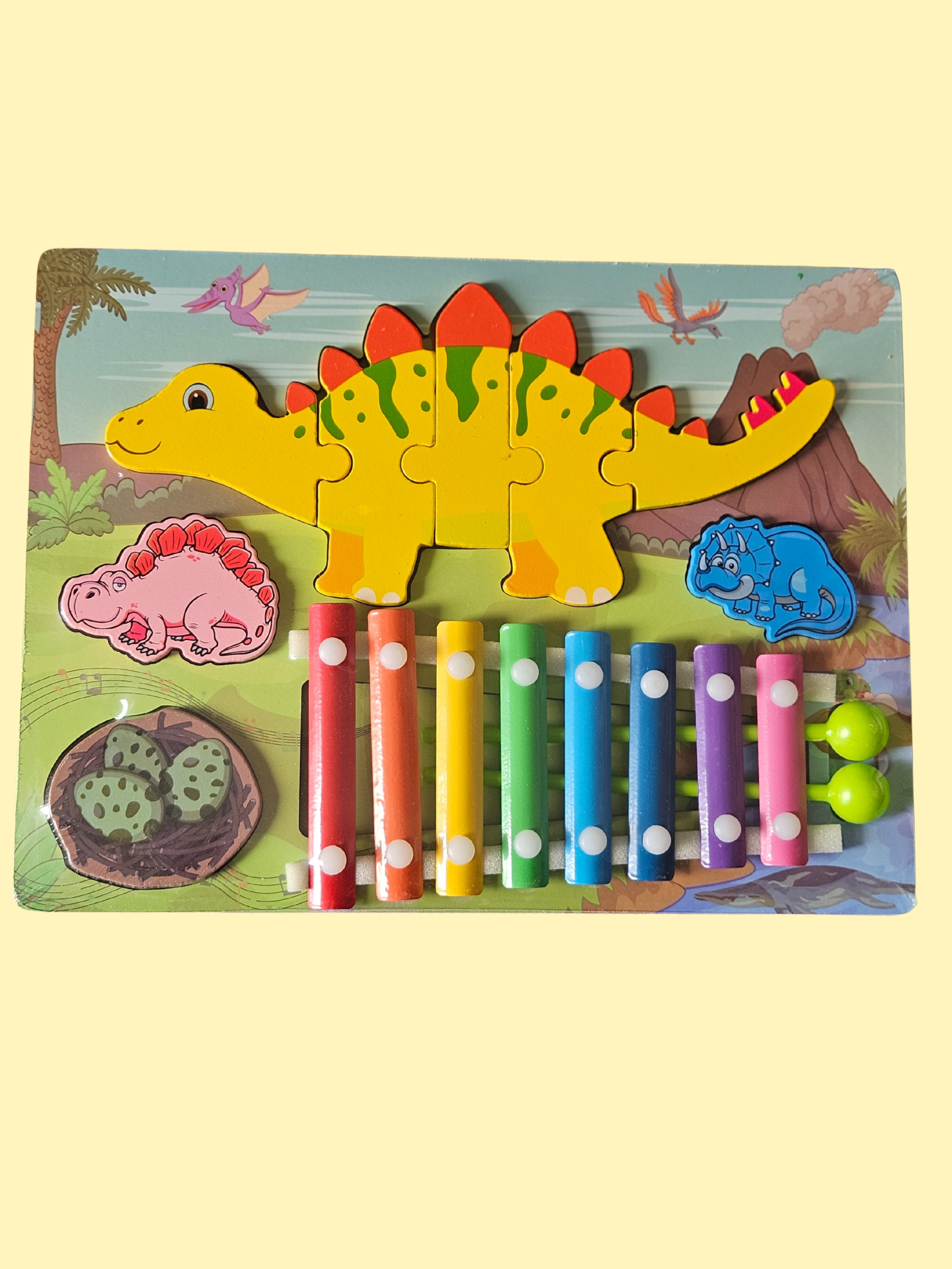 Xilofón Rompezabezas Dino