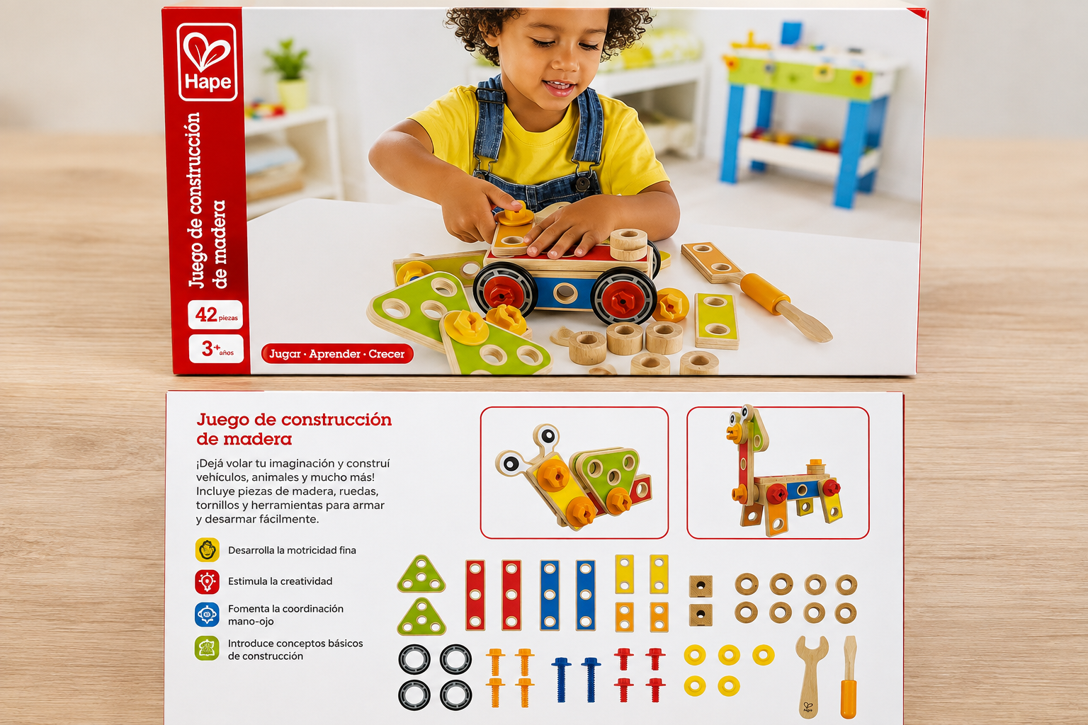 Juego de Construcción de Madera Hape – 42 piezas