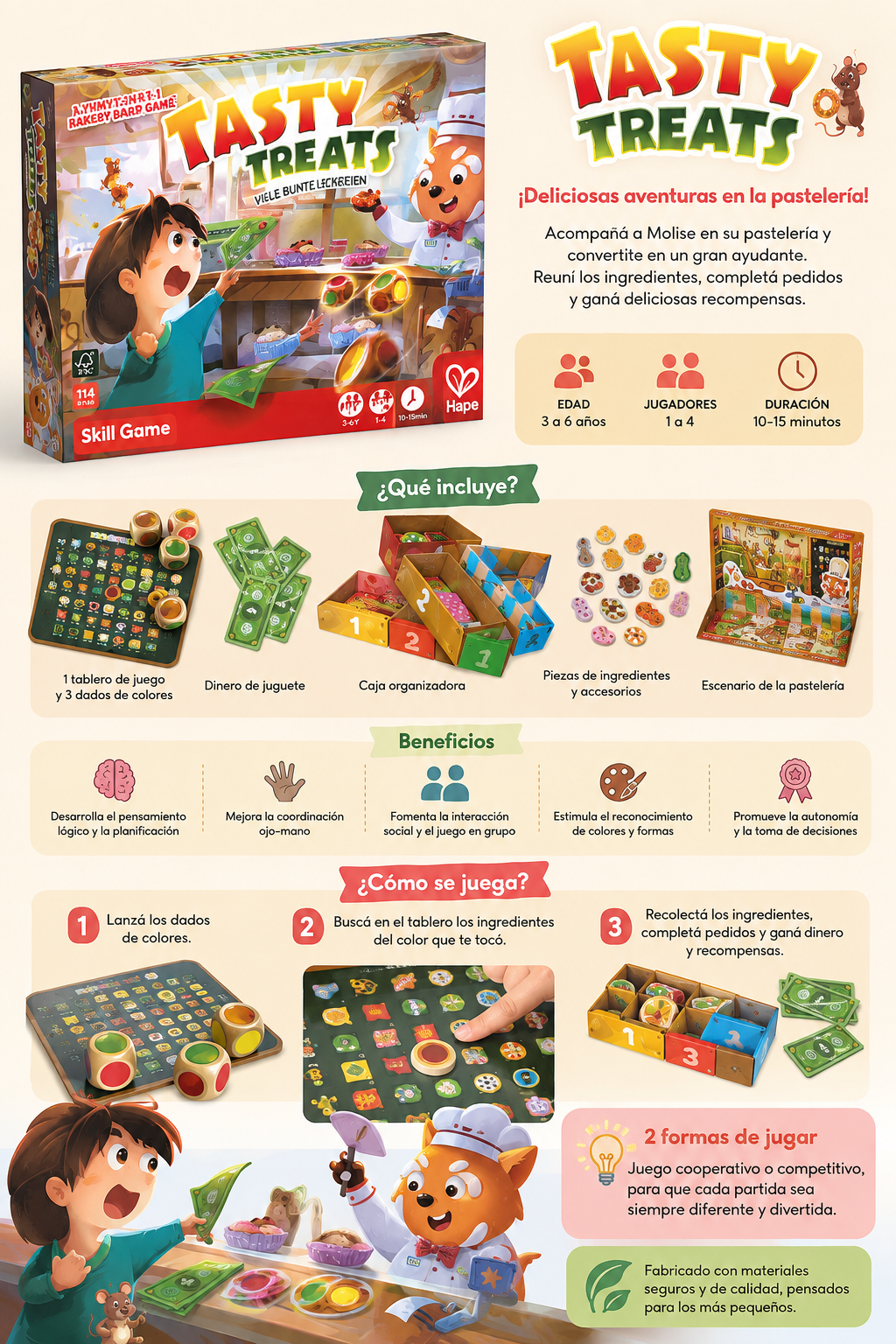 Dulces Delicias – Juego de Pastelería Hape