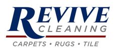Logo for Revive Cleaning. Blue
