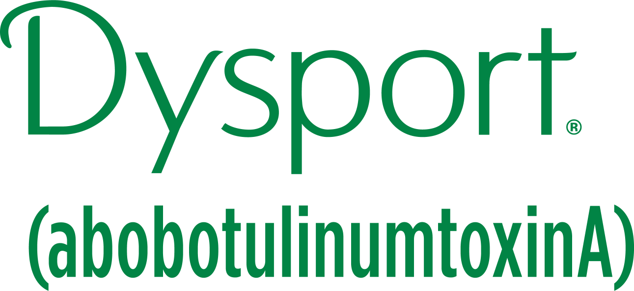 Dysport logo in green text: 