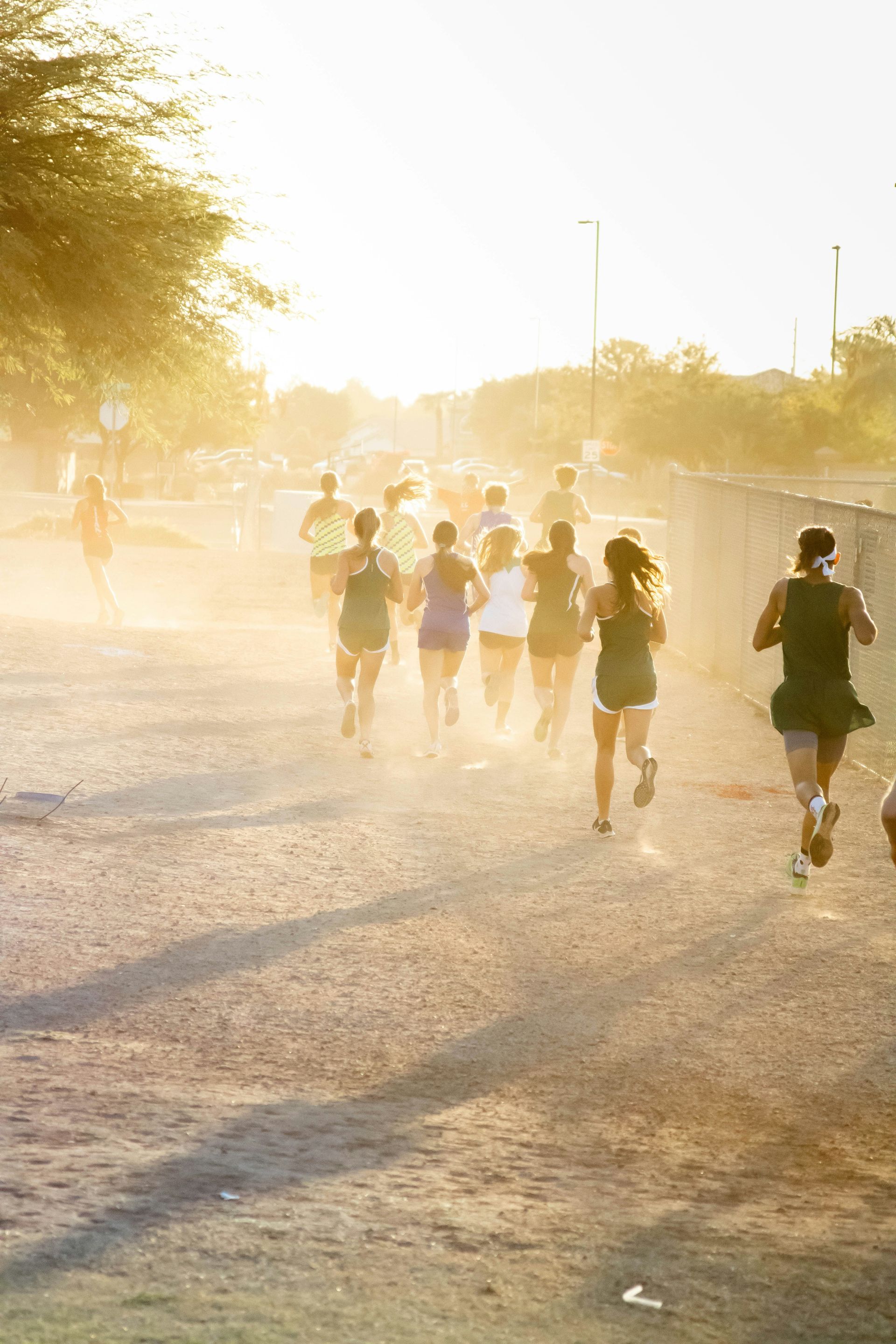 group of  women running for exercise