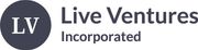 Live Ventures Incorporated logo with dark blue LV circle and black text on white background