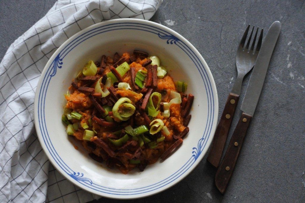 Stamppot met prei | Vegan stamppot | groene dromers