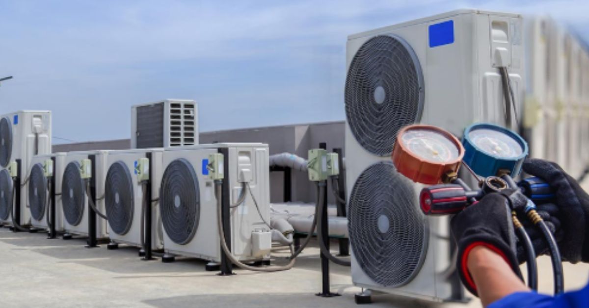 HVAC technician performing HVAC Maintenance Lawrence, KS