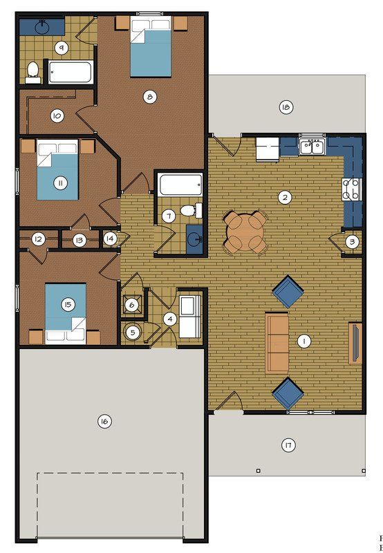 3 Bed, 2 Bath