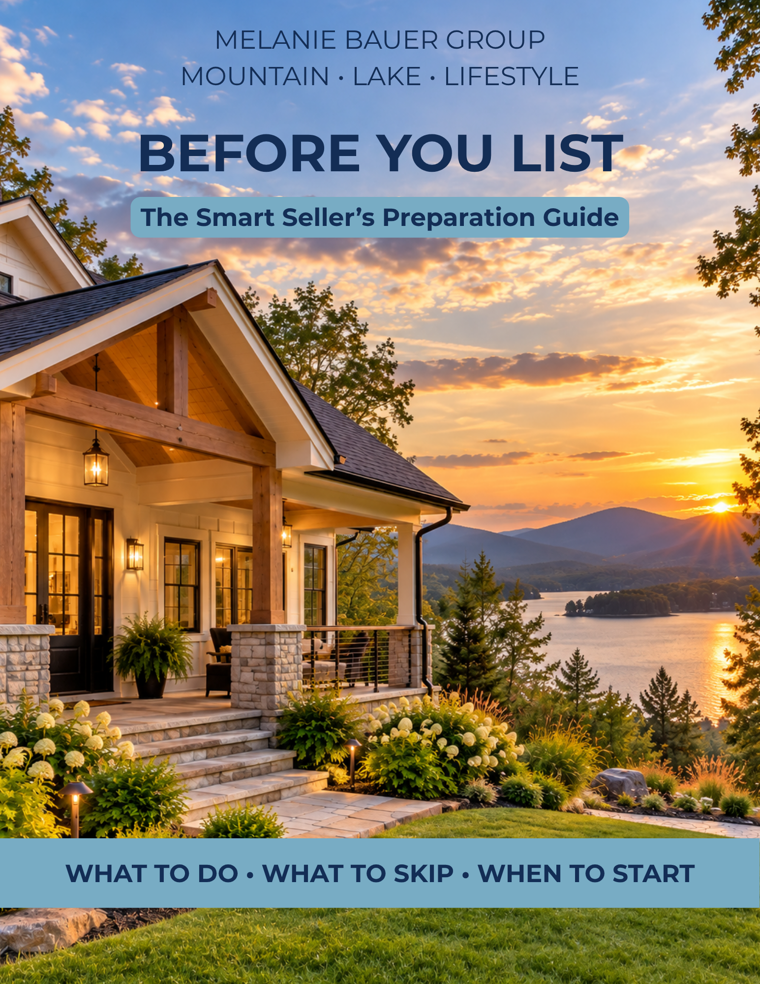 Before You Buy That Mountain Home buying checklist from Melanie Bauer Group