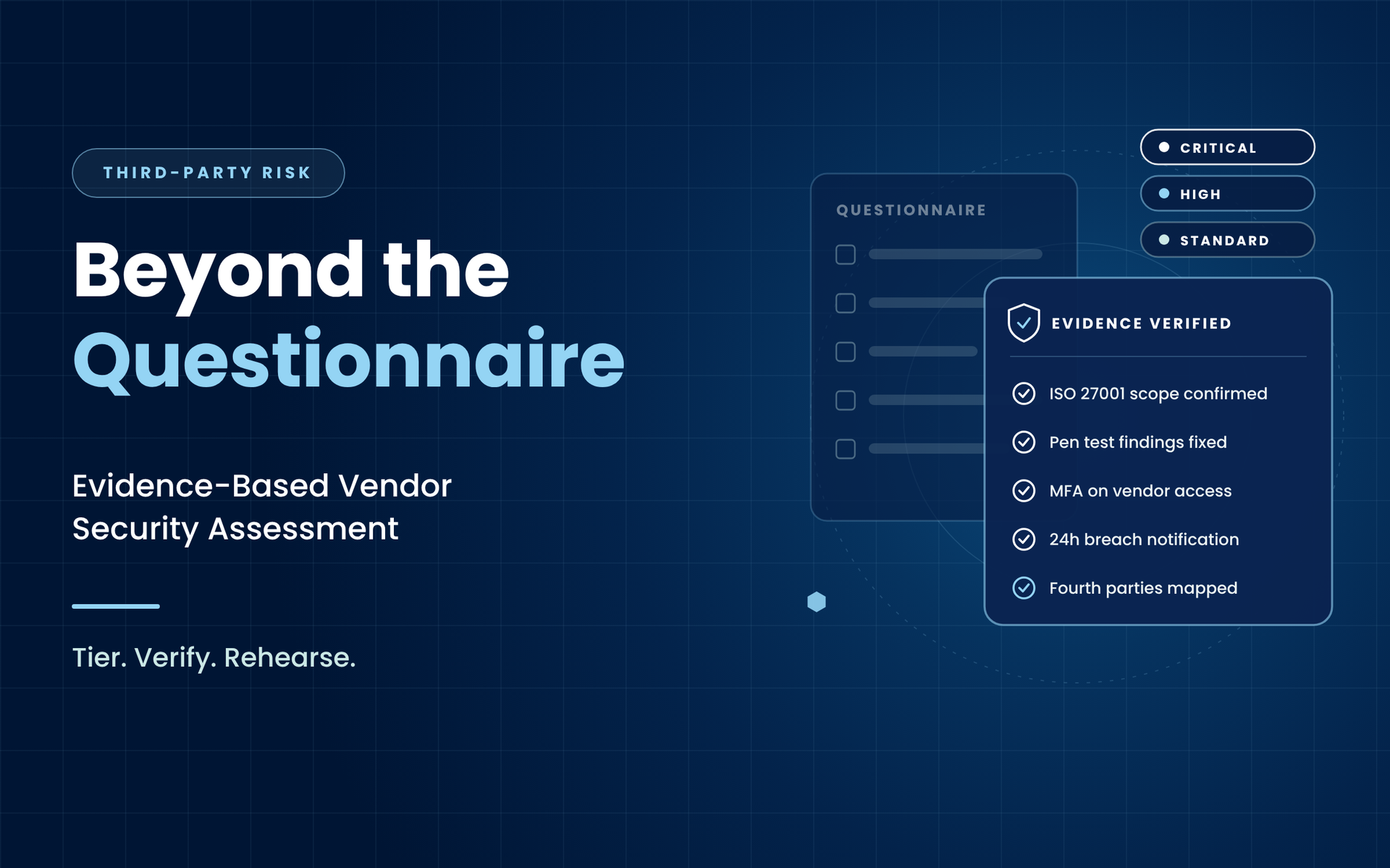 Beyond the Questionnaire: Evidence-Based Vendor Security Assessment for Security Leaders