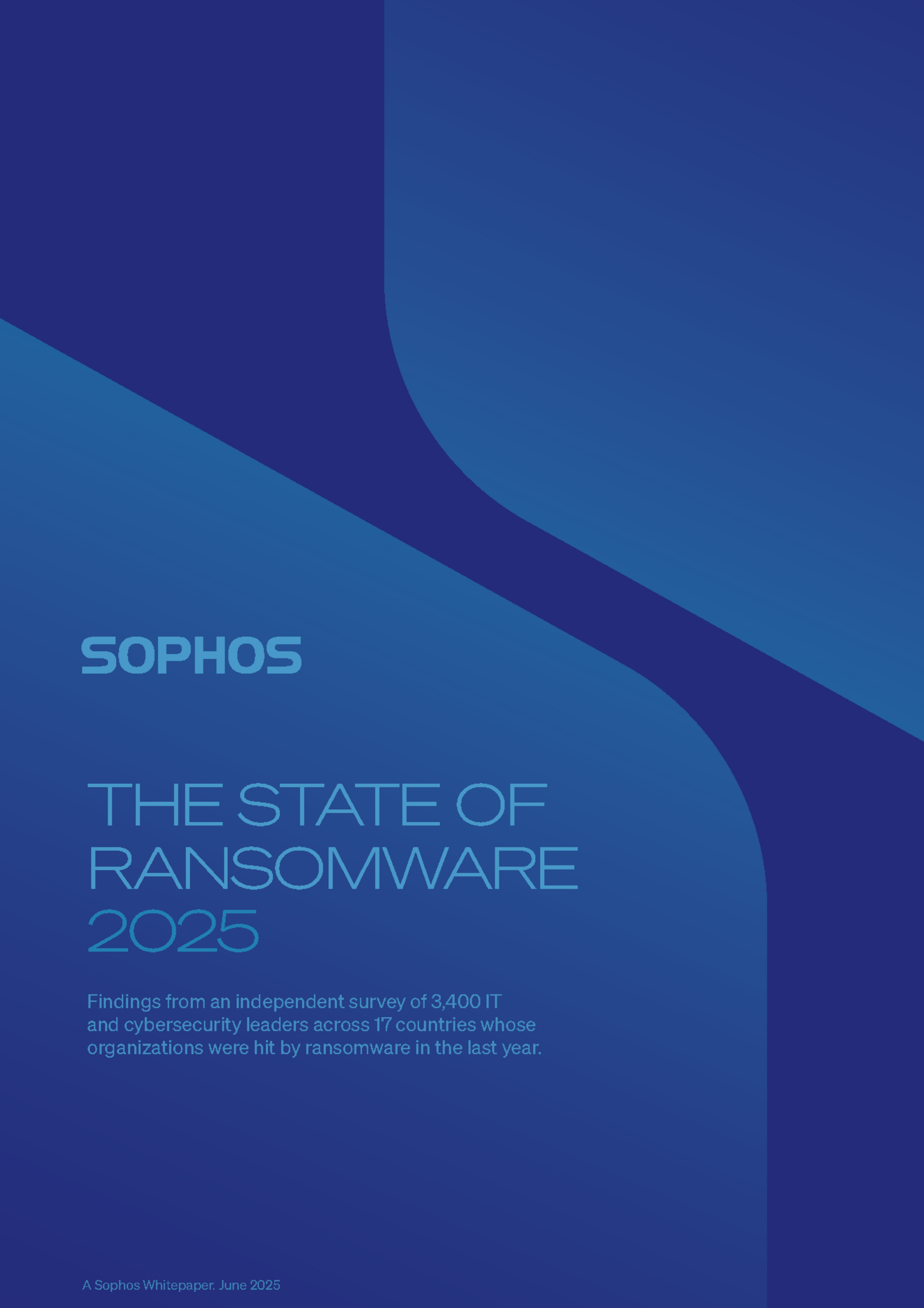 Cover for a Sophos report, 