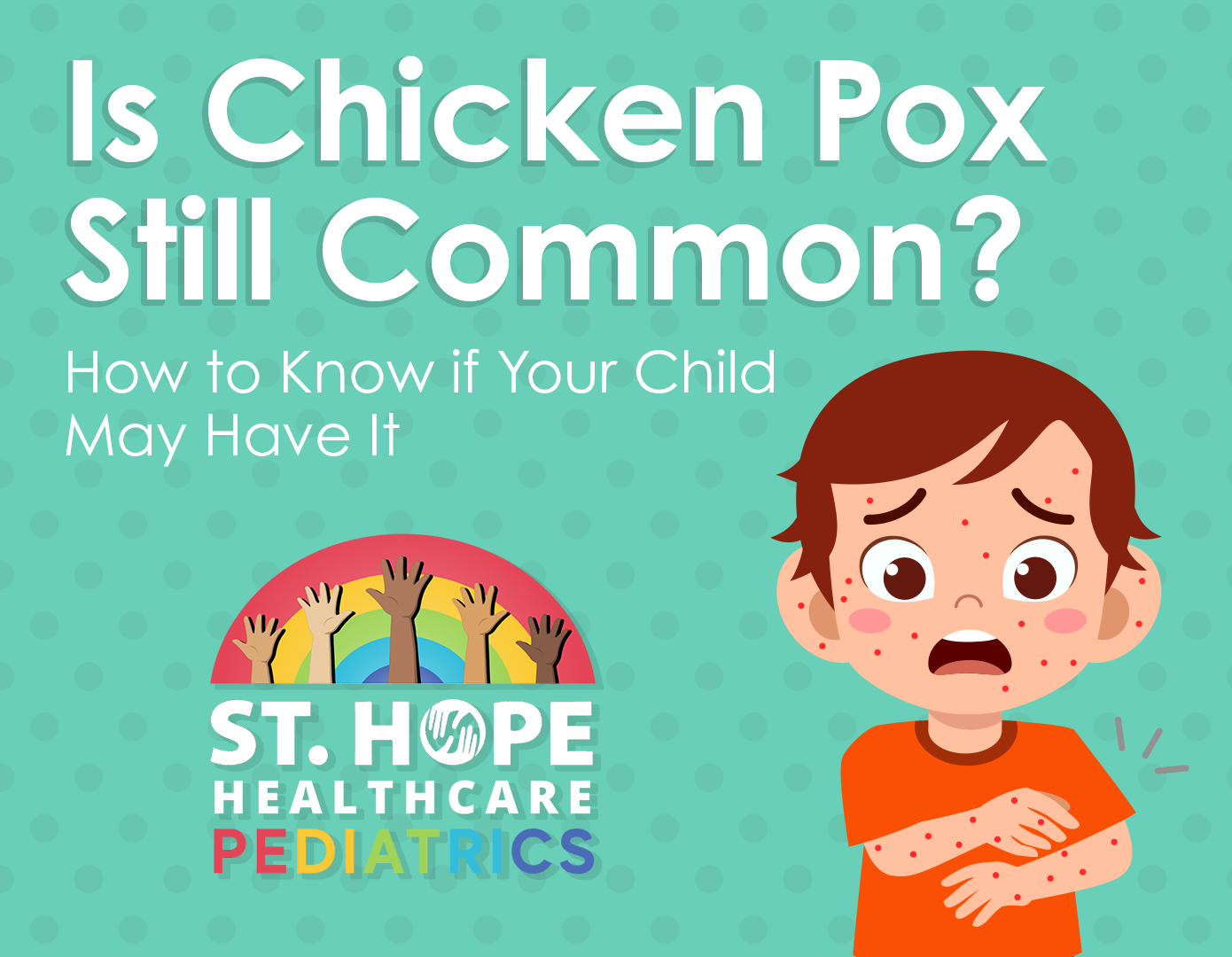 child with chicken pox scratching his arm