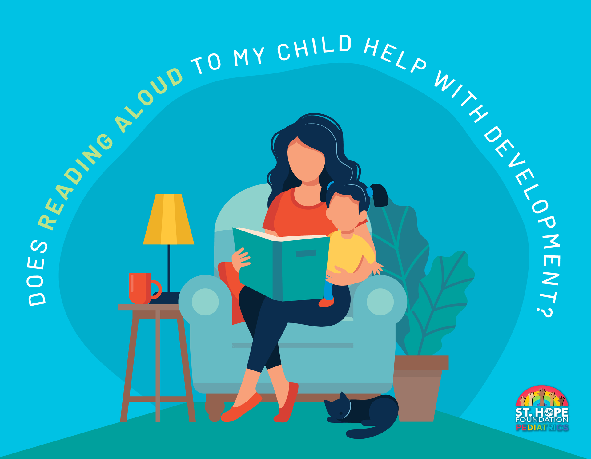 reading aloud to a child
