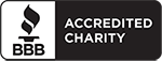 BBB Accredited Charity logo with the BBB torch emblem on the left and the words 