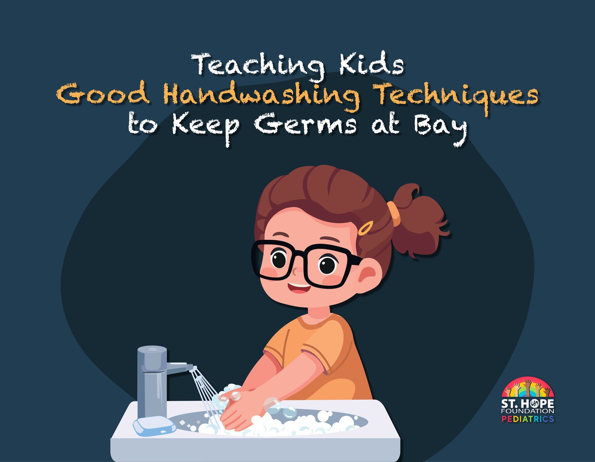 teaching kids to wash hands