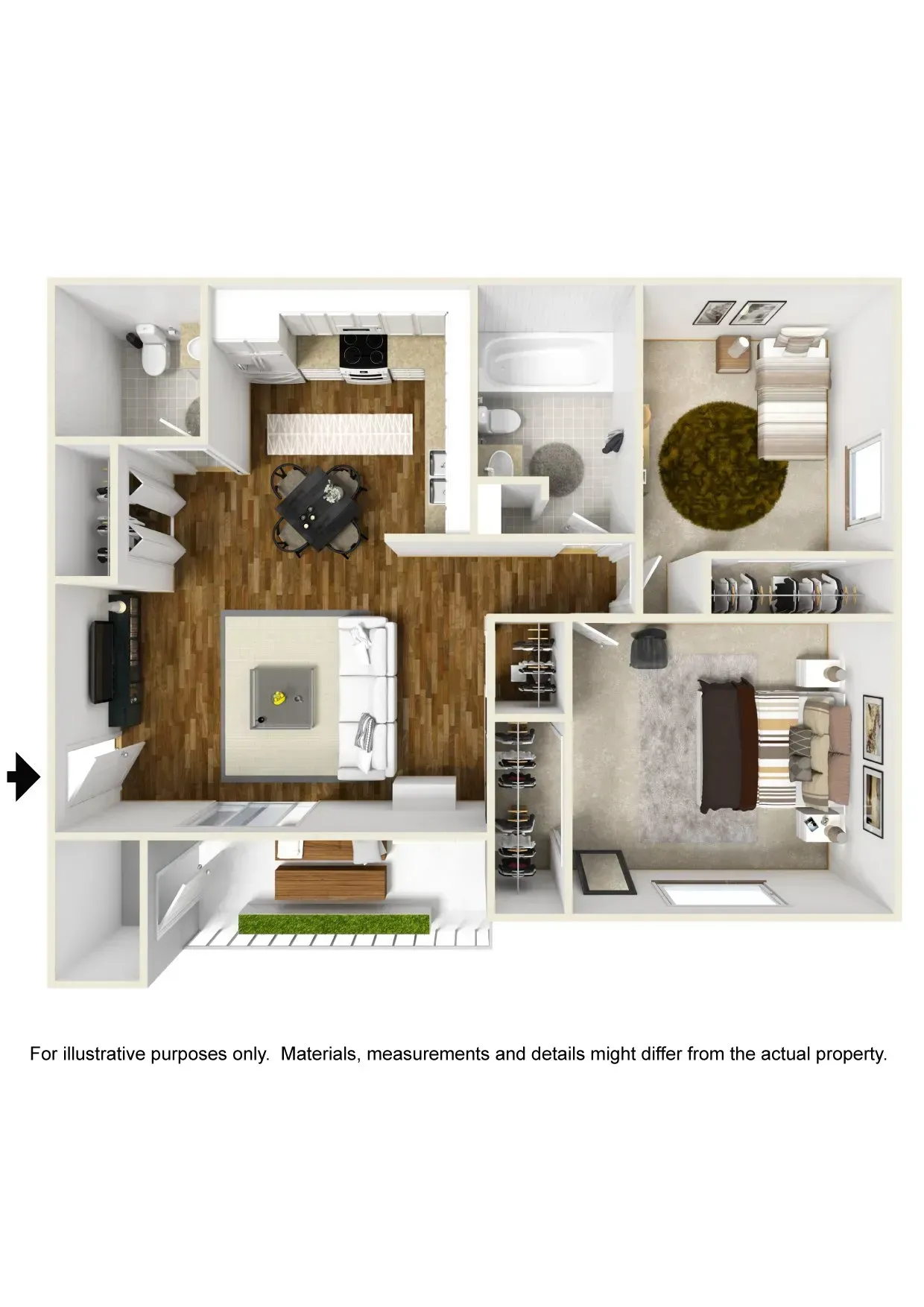 2 Bed furnished