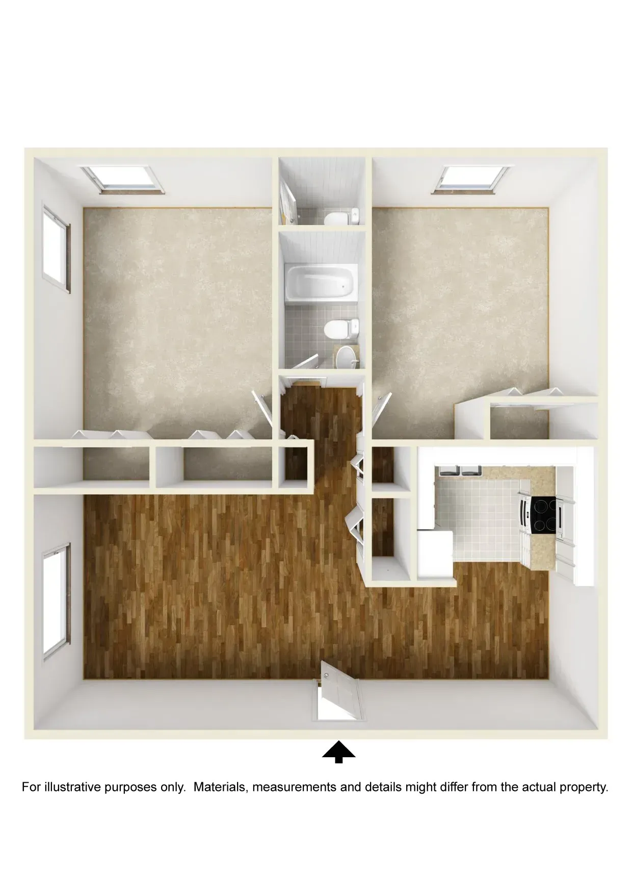 2 Bed Unfurnished