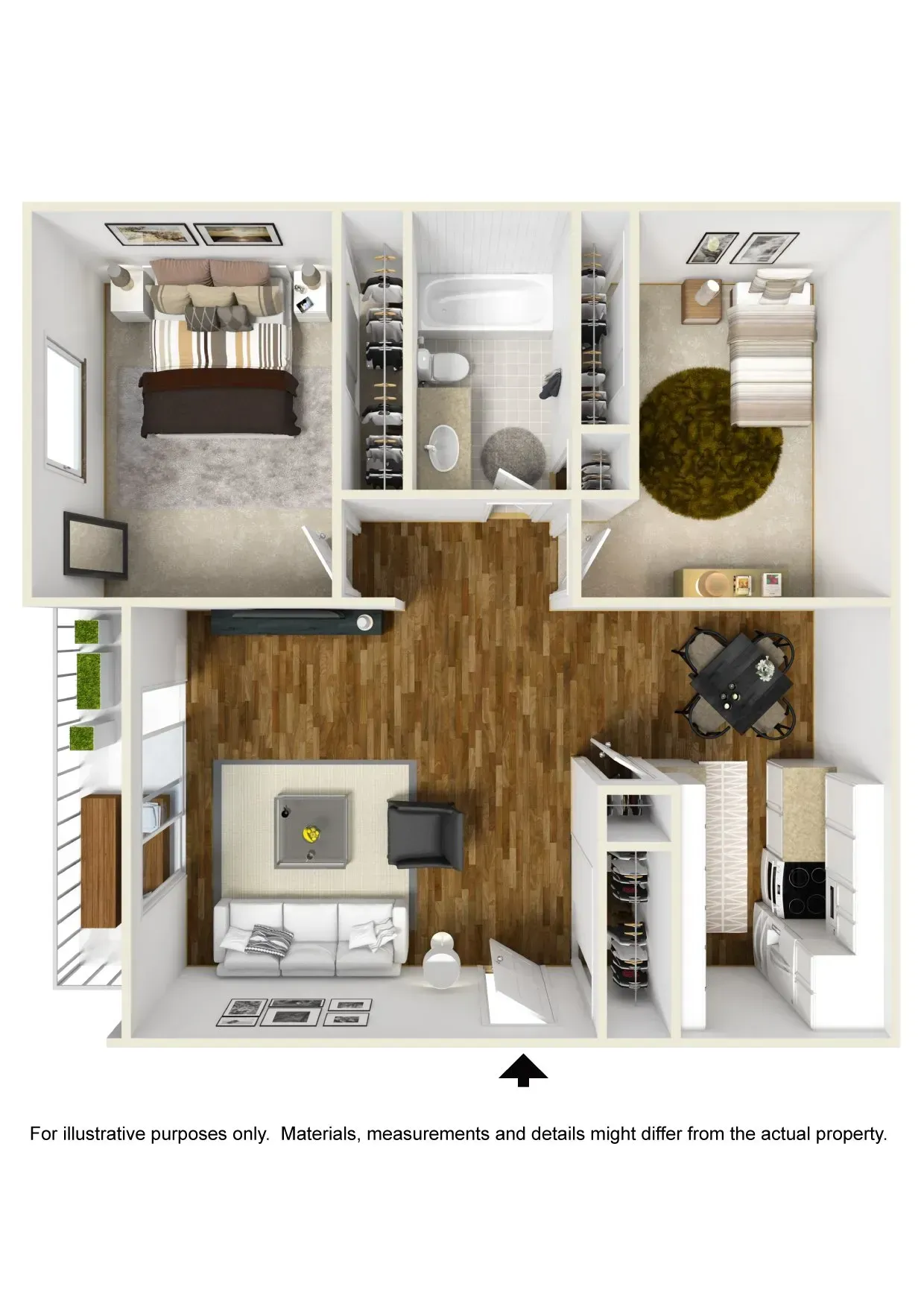 2 Bed furnished