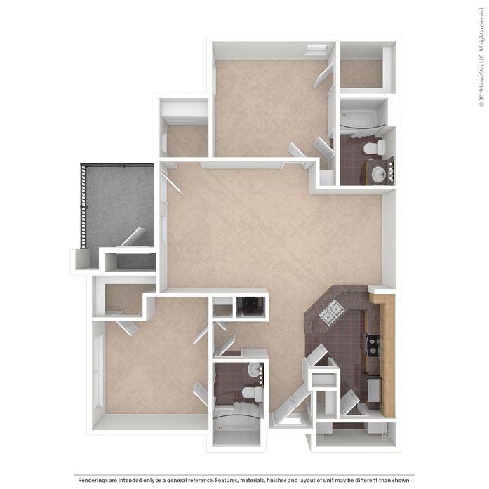 3 Bed unfurnished