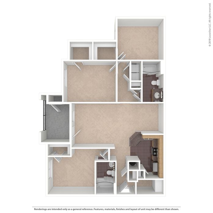 2 Bed unfurnished