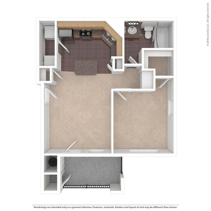1 Bed Unfurnished