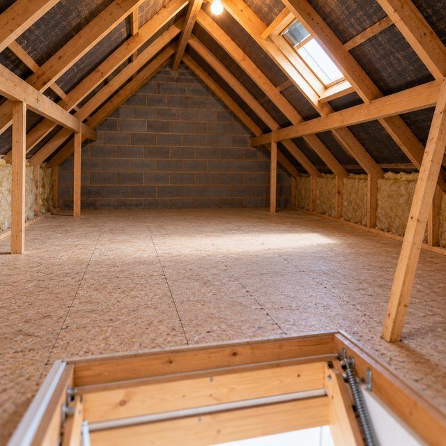 The same room empty and swept after the clearance