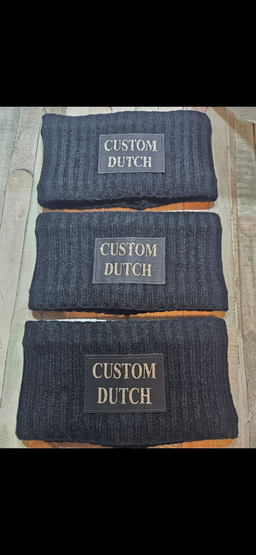 custom dutch winter hoofd band gepersonaliseerd kado cadeau paard bedrukt