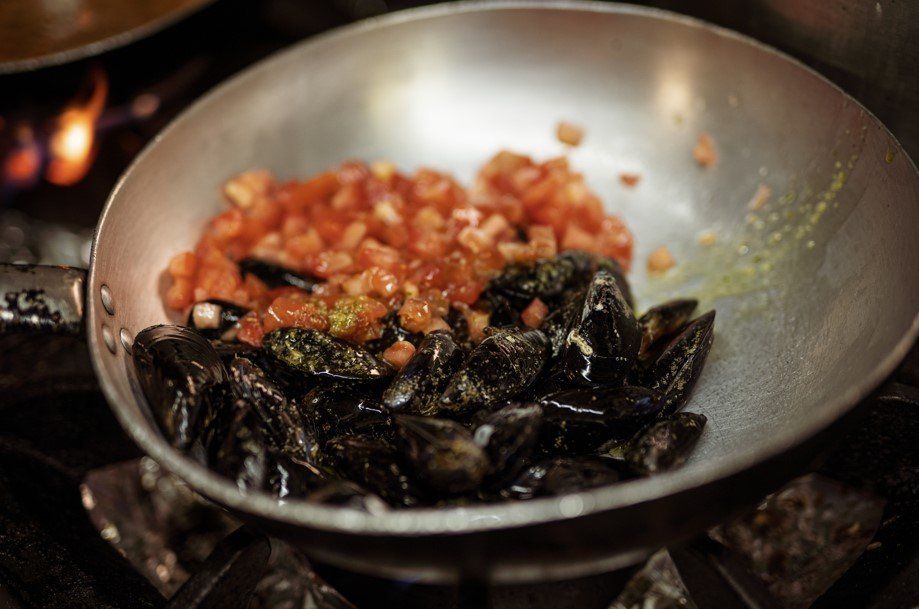 pomodorini e cozze